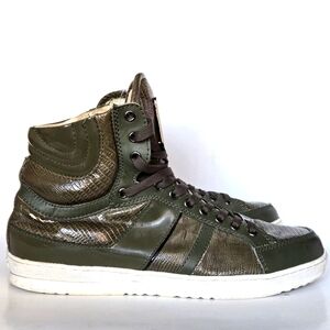 J75 by Jump mens fender graphite patent high top shoes 8.5